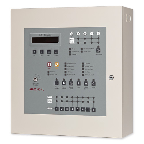 AH 8-Zone Fire Alarm Control Panel