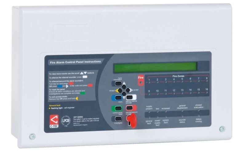 CTEC 1 Loop 16 Zone Fire Alarm Control Panel