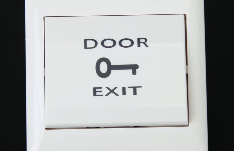 Plastic Exit Button