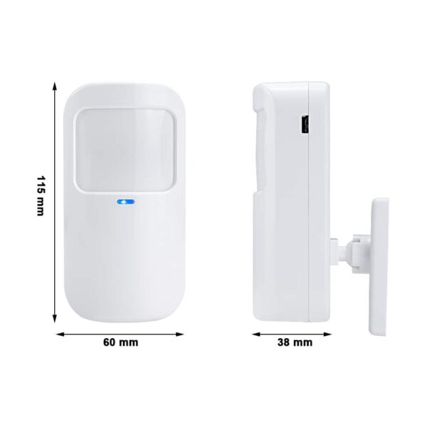 🔋 Wireless PIR Motion Sensor – Smart, Secure, Reliable