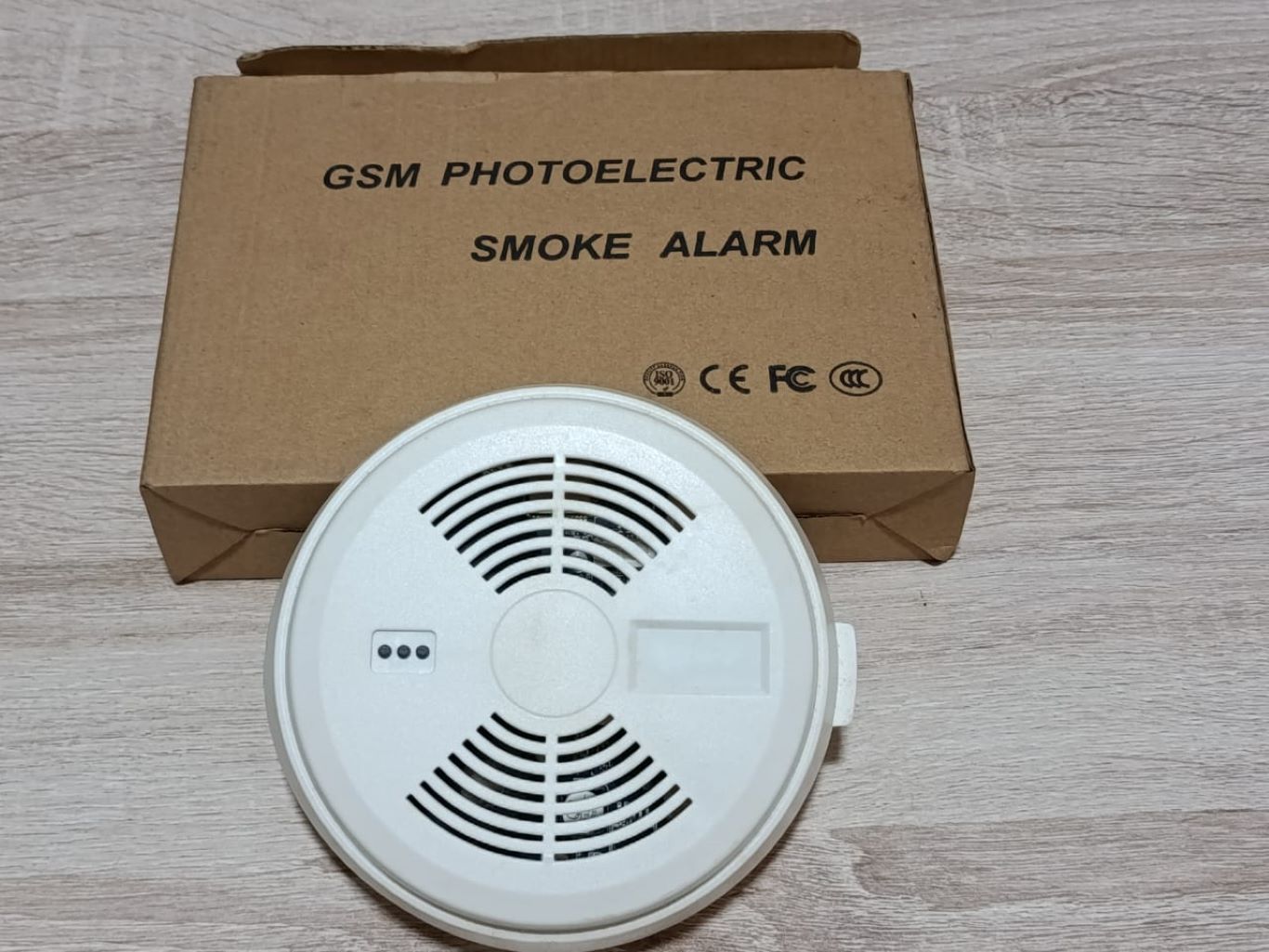 GSM Photoelectric Smoke Detector - sold by Trends Ventures Lmimited, Ikeja Lagos Nigeria.
