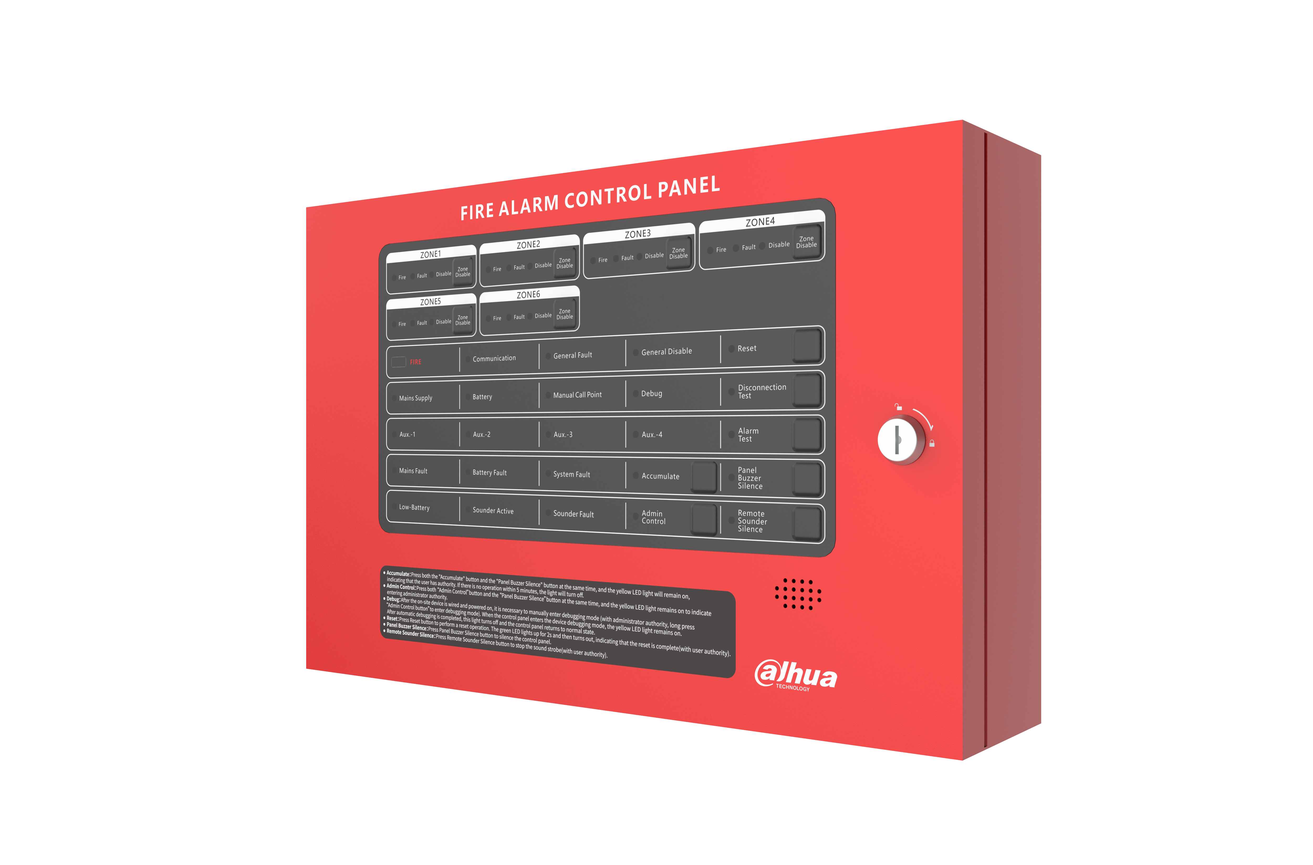 Wisualarm 8-Zone Fire Alarm Control Panel